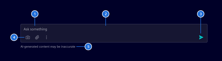 Chat input elements