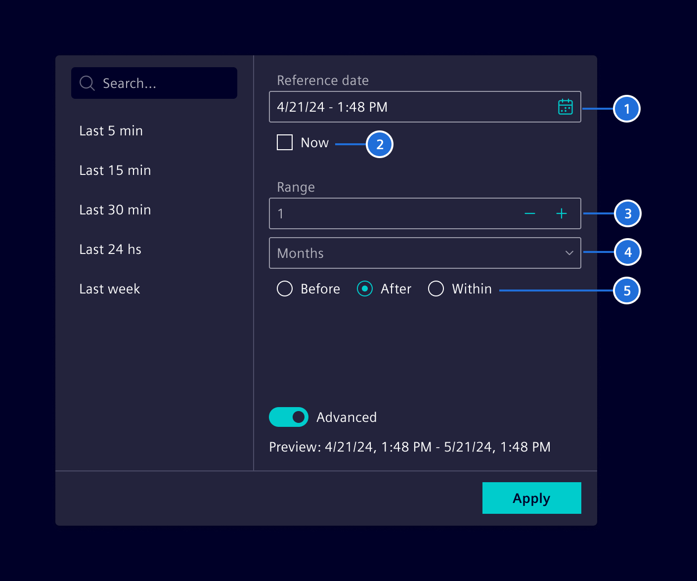 Date Range Filter Default