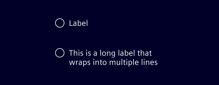 Radio Button Label
