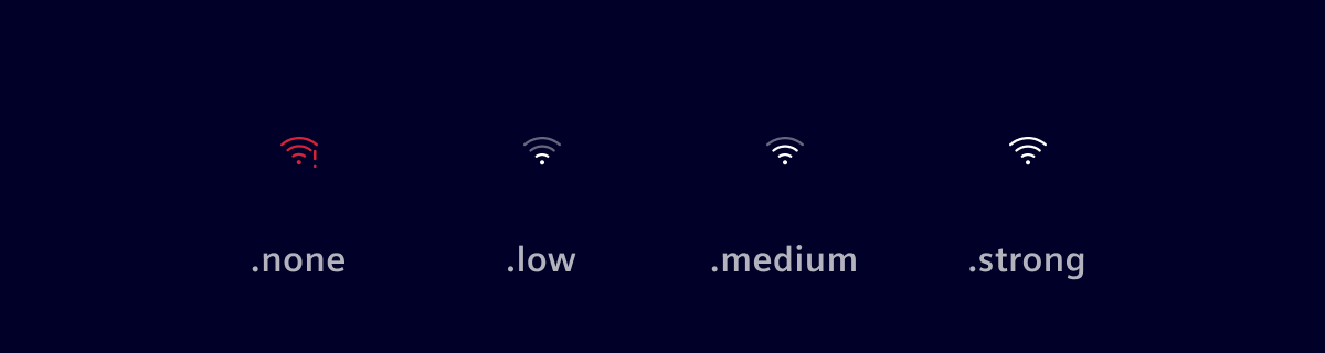 Connection Strength WLAN