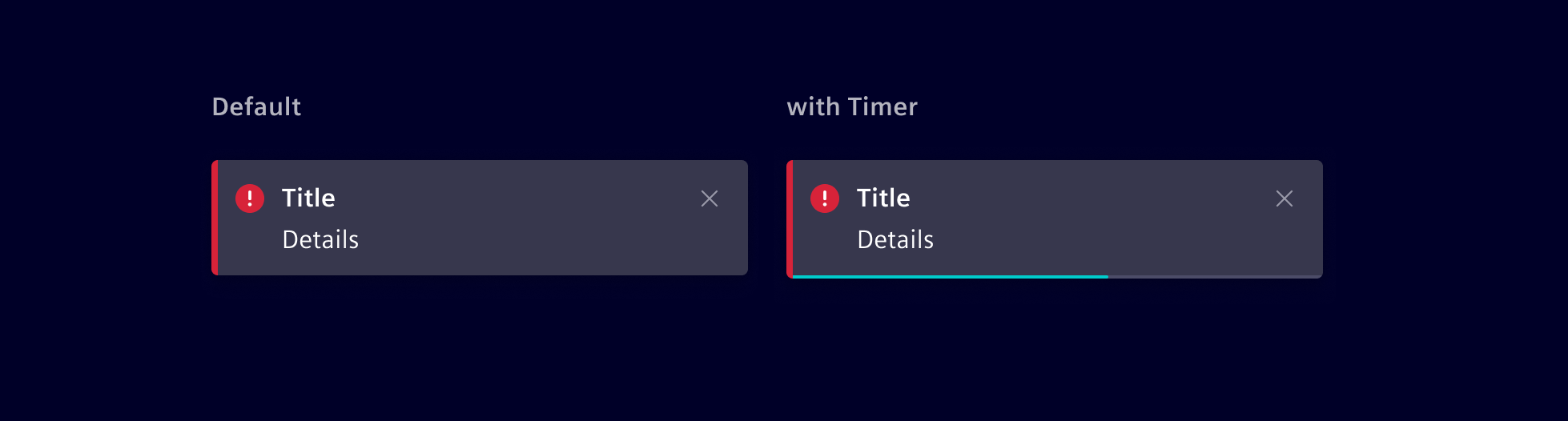 Toast Notification Types