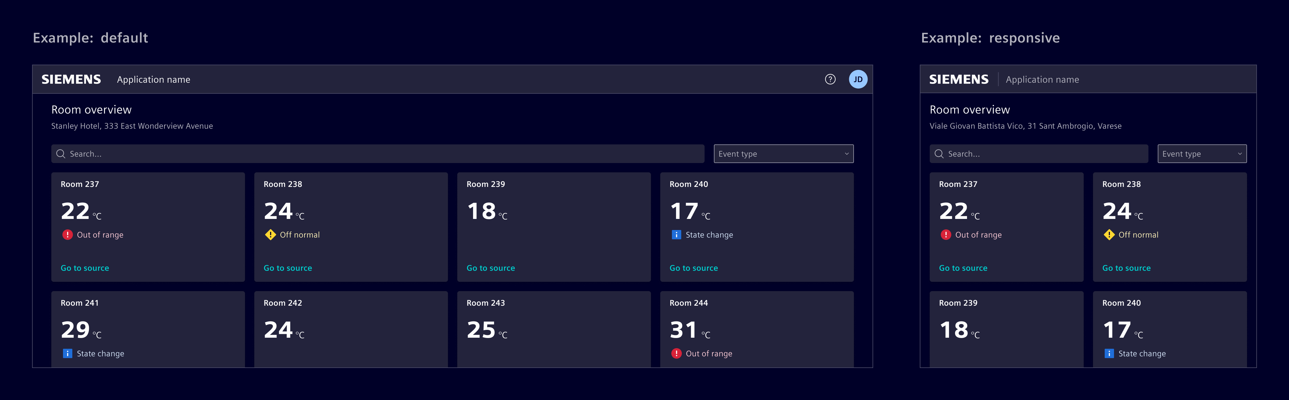 Tile layout responsive