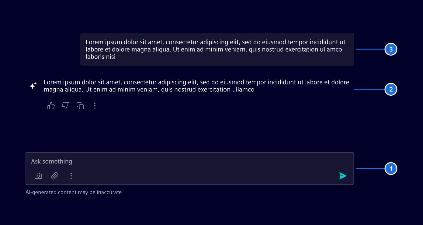 AI chat elements